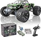TENSSENX 1:18 Scale 2.4GHz RC Cars, 40KM/H High Speed Remote Control Car with 2 Rechargeable Batteries, 4WD All Terrain Off Road Monster RC Truck, IPX5 Electric Vehicle Toys Gifts for Kids and Adults