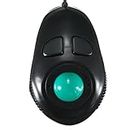 4D Hand Holding Mini Cable Trackball USB Mini Trackball Mouse Wired Mice Portable Thumb Control for PC Computer (en Anglais)