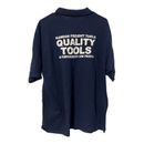 Men’s Large Navy Blue Polo Short Sleeve Shirt Harbour Freight Tools