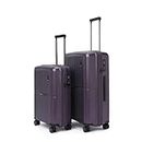 MOKOBARA The Aviator Set of The Cabin & The Medium Luggage | Ultra Light Weight Polypropylene 8 Wheel Trolly Luggage Hardsided Suitcase with Built in TSA Lock (Set of 2, Out of The Blue)
