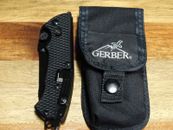 NEW Gerber Black HINDERER CLS Folding Rescue Seat Belt Cutter Oxygen Wrench