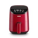 COSORI Small Air Fryer Oven 2.1 Qt, 4-in-1 Mini Airfryer, Bake, Roast, Reheat, Space-saving & Low-noise, Nonstick and Dishwasher Safe Basket, 97% less oil, Sticker with 6 Reference Guides, Red