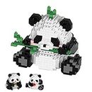 Dawdix Panda Mini Building Blocks Set, Panda Cute Animals Building Set, Regalo per adulti e bambini, Panda Micro Building Blocks Vestito per bambini 3 + anni