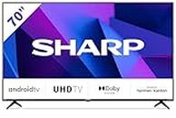 Sharp 70FN2EA Android TV 11, 70" 4K Ultra HD, 4X HDMI 2.1, 2X USB, Bluetooth, Google Assistant, Chromecast, Altavoces Harman/kardon 2x12W, HDR10, HLG, Dolby Vision [Eficiencia energética G]