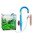 Petzlifeworld Aquarium Water Filling J-Pipe | Easy to Hold The Pipe on The Tank | Plastic (Blue)