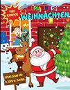Weihnachten Malbuch für Kinder: Kritzelmalbuch Winter und Weihnachten mit 50 schönen Weihnachtsmotiven - Spielzeug ab 4 Jahre Junge. (German Edition)