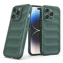 Amazon Brand- Solimo Basic Case for Apple iPhone 14 PRO (Silicone_Green)