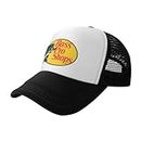 Men's Trucker Hat Fishing Hats Mesh Cap Fishing Gifts for Men- Adjustable Snapback Closure Great for Hunting & Fishing (Polyester, Black)