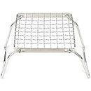 CHTY Folding Campfire Grill, Portable Foldable Separate Grill - Portable - Foldable - Separate Grill Grid，Folding Stainless Steel Grill For Outdoor Camping Cooking, Hiking, Yard Barbecues, Picnics