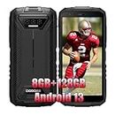 DOOGEE S41 Plus 4G Rugged Smartphone 2024, 6300mAh, 8GB + 128GB + 1T Espansione, 5.5'' HD+, 13MP Fotocamera + 8MP, Android 13 Cellulari Impermeabile, NFC, Dual SIM 4G, Face ID Nero