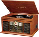 Victrola Nostalgic 6-in-1 Bluetooth Plattenspieler & Multimedia Center mit... 