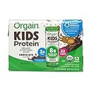 Orgain Organic Kids Protein Nutritional Shake, Chocolate - Great for Breakfast & Snacks, 21 Vitamins & Minerals, 10 Fruits & Vegetables, Gluten Free, Soy Free, Kosher, Non-GMO, 8.25 Ounce, 12 Count