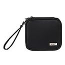NF&E Two-Layers Carrying Case Bag For Nintendo 2Ds Console W/24 Flashcards Holder Black