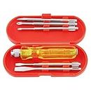 Spartan BS-01 5-Pieces Screwdriver Kit/Screwdriver Set For Home Use/For Multipurpose Application (S-6, Yellow)