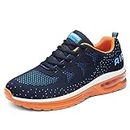 Air Running Baskets Chaussures Homme Femme Outdoor Gym Fitness Sport Sneakers Style Multicolore Respirante-BlueOrange38