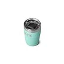 YETI Rambler 8 oz Stackable Cup, Stainless Steel, Vacuum Insulated Espresso Cup with MagSlider Lid (Seafoam)