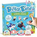 DITTY BIRD Baby Animal Songs: Babyspielzeug mit 6 Sound-Knöpfen zum Mitsingen und Englisch Lernen.