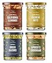 GreenFinity Mixed Dry Fruit (Almonds, Cashew Nuts, Green Raisin, Apricot - 250g (Pack of 4))