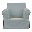 Sunset Trading Box Cushion Armchair Slipcover in Gray | 36 H x 36 W x 36 D in | Wayfair SU-114993-391043