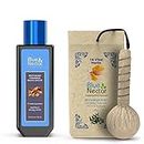 Blue Nectar Ayurvedic Pain Relief Combo: Pain Relief Oil - 100ml & Compress Potli - 175g | for Body, Back, Knee, Joint and Legs Massage