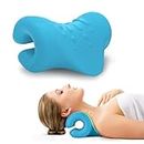 Neck and Shoulder Relaxer with Magnetic Therapy Pillowcase, Cervical Traction Device for Pain Relief, Neck Stretcher Chiropractic Pillows for Relieve TMJ Headache Muscle Tension Spine Alignment