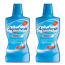 2 x Aquafresh Fresh Mint Extra Fresh Daily Mouthwash 500ml