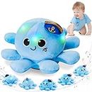 FancyWhoop Baby Musical Light Crawling Toys - Light up Dancing Spinning Walking Soft Octopus Toy for Boys Girls Kids, Sensory Interactive Baby Gifts for Toddlers
