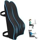 DEBIK® | Lumbar Support Pillow for Office Chair Back Support Pillow for Car, Computer, Gaming Chair, Recliner Memory Foam Back Cushion for Back Pain Relief Improve Posture (Black)