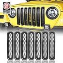 Wrangler TJ Grill Insert Honeycomb Front Grille Mesh Guard for Jeep TJ Wrangler & Unlimited 97-06
