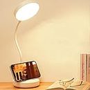 SaleOn 3 Light Color Warm LED Desk Lamp, Rechargeable Study Lamp with USB Charging, 3 Light Gear Lamp with Eye Care, Flexible Gooseneck & Touch Control Reading Study Table Lamp Dimmable