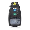 NEIKO 20713A Digital Tachometer, Noncontact Laser Photo Sensor with 2.5 to 99,999 RPM Accuracy, RPM Gauge Marker with Batteries Included