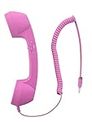 CellCase Vintage Retro 3.5mm Telephone Handset Cell Phone Receiver Mic Microphone Speaker for iPhone iPad Mobile Phones Cellphone Smartphone (Pink)