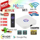 8K Ultra HD Android 13 TV Box WiFi 2.4G/5G Bluetooth 5.0 Streaming Media Player