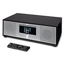 MEDION P66400 All in One Audio System (Internetradio, DAB+, CD/MP3-Player, Spotify Connect, Amazon Music, PLL UKW Radio, USB, AUX, Kompaktanlage, Subwoofer Weckfunktion
