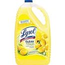 Lysol Multi-Surface Cleaner, Sanitizing and Disinfecting Pour, to Clean and Deodorize, Sparkling Lemon & Sunflower Essence, 144 Fl Oz