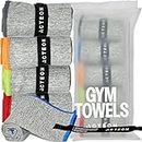 Acteon Microfiber Quick Dry Gym Towel, Silver ION Odor-Free Mega Absorbent Fiber Fast Drying Men Women Workout Gear for Body Sweat, Beach, Camping, Working Out Travel Towels