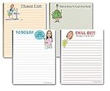 Funny Notepads Assorted Pack - 4 Novelty Notepads - Funny Office Supplies - To Do List