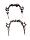 Antique Pair Of Handles Pendants Of Meuble-Commode-Louis Xv-En Metal Sign