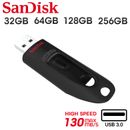 SanDisk Ultra USB 32GB 64GB 128GB 256GB 3.0 Flash Pen Drive Memory Stick Backup