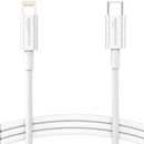 AmazonBasics amazon basics Tpe Type-C To Lightning Cable | 20W Fast Charging, 480Mbps Data Transfer Speed | Compatible With Iphone, Ipad Air, Pro, Mini, Ipad | 1 Meter (White)