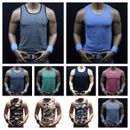 Herren Muscle Tank Top T-Shirts ärmellos Fitnessstudio Fitness Bodybuilding Wandern Training