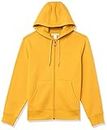 Amazon Essentials Men's Full-Zip Hooded Fleece Sweatshirt (Available in Big & Tall), Gold, Small