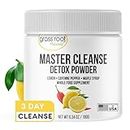 Grass Root Naturals Master Cleanse Detox Powder- Lemonade Detox 3-Day Plant-Based Supplement with Lemon, Maple Syrup, and Cayenne Diet, 6.34oz Container