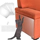 Cat Scratch Protector, 10 Pack Cat Furniture Protectors, VAKOWOO Anti Cat Scratch Couch Sofa Furniture Corner Protector, No Scratch, Transparent Cat Training