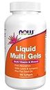 NOW Supplements, Liquid Multi Gels with Lutein and Lycopene, plus Flax Seed Oil, 180 Softgels