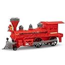 BAYBEE Steam Engine Train Toys for Kids Engine Toy for Kids Train Toy Vehicle Playset for Kids, Birthday Gift for Kids | Pull and Go Train with Light for Kids 2+Years Boy Girl (Red)