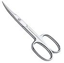 ME MAXEQUIP Cuticle Nail Scissors Curved Blade Professional Stainless Steel Beauty Scissors, for Manicure Pedicure, Eyebrows, Nose, Hair Trimming Beauty Grooming Thick Toenails Women Men