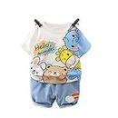 I.T T-Shirt and Short Set for Baby Boys & Baby Girls, Printed Half Sleeves Clothing Set for Kids - White (2-3 Year, White)