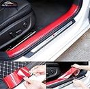 AutoBizarre High Gloss Anti Scratch Red Carbon Fiber Paint Protection Film Tape PPF for Car Protection and Decoration - 2 Inches x 5 Meters