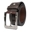 Hide Produits Formal Dress casual Leather Belt with metal buckle (Large)